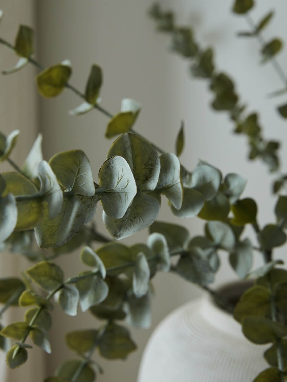 Faux Green Eucalyptus Spray
