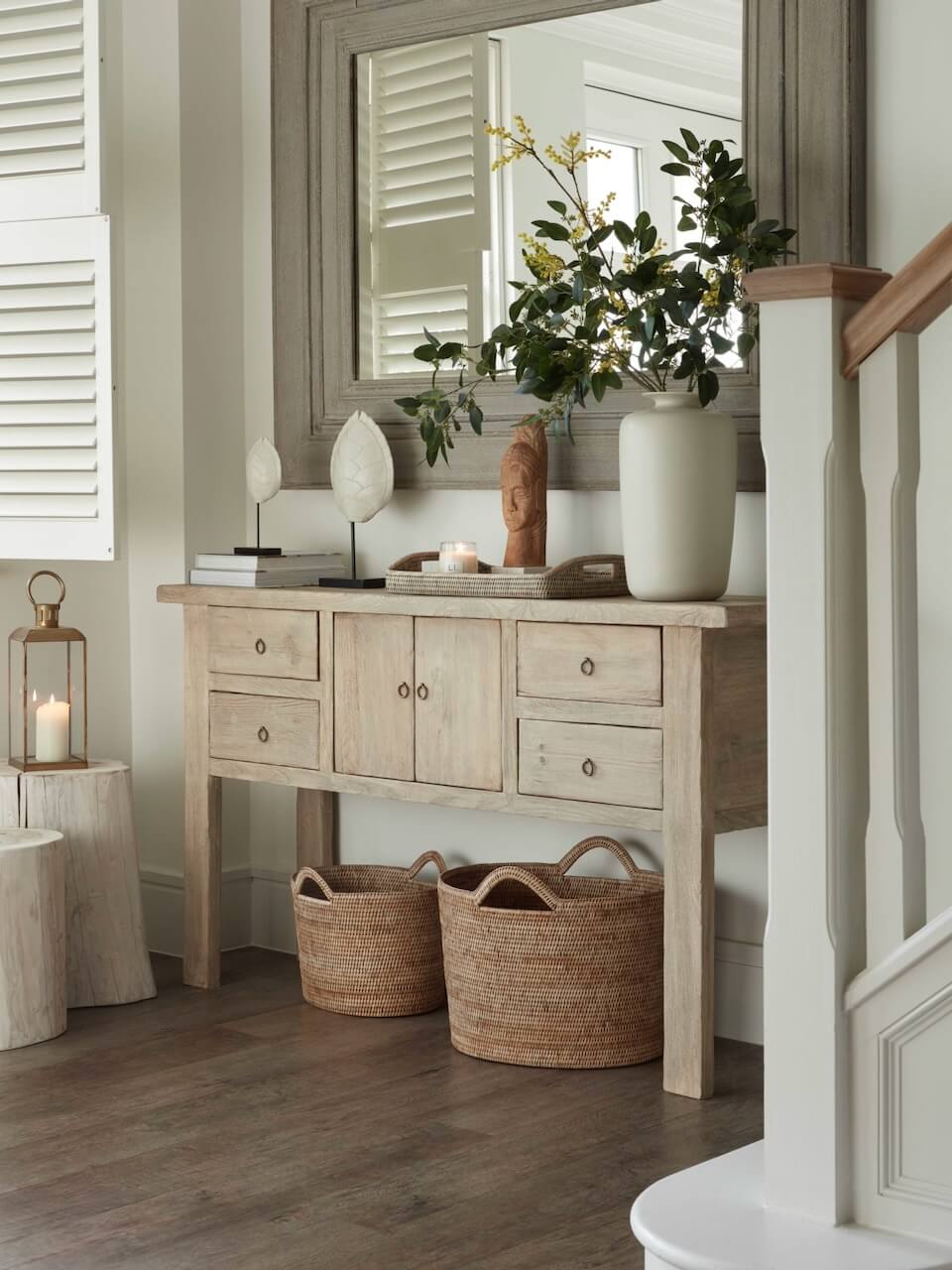Nairn Rattan Bucket Basket - Natural