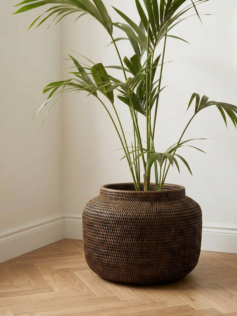 rattan plant pots b&m Maldon Rattan Planter