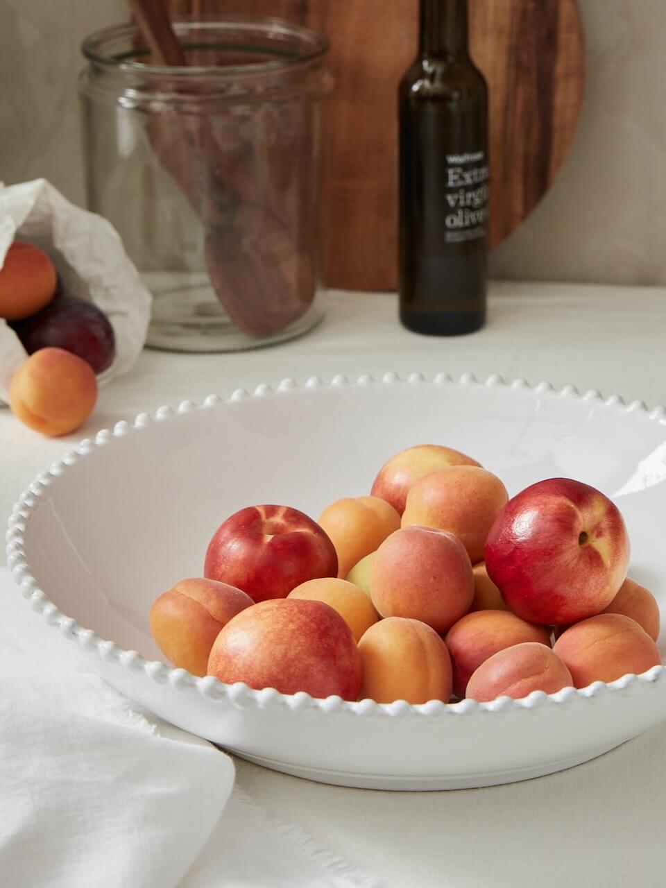 Pearl Stoneware Pasta Serving Bowl