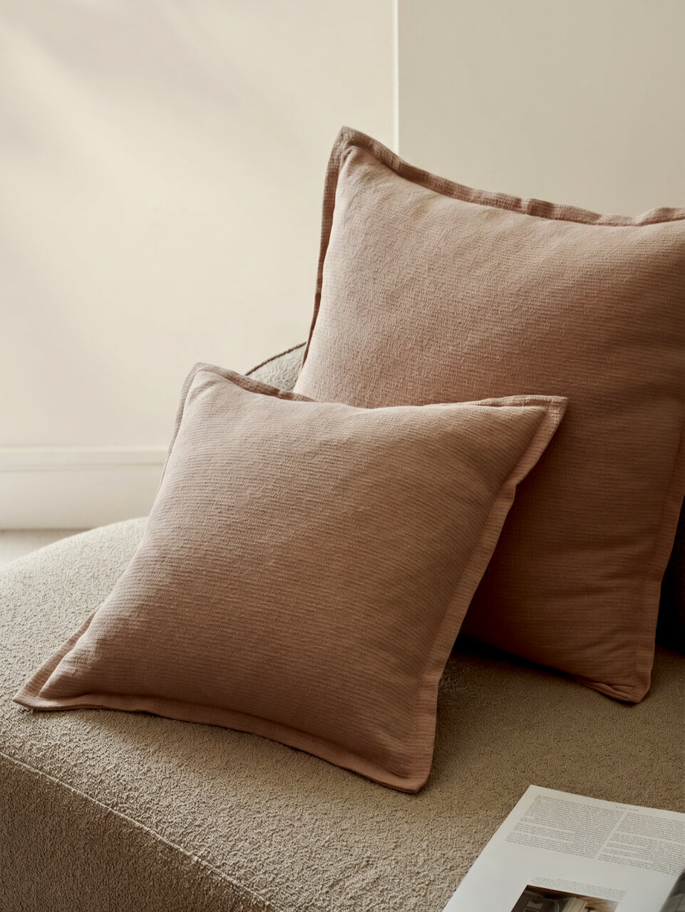 Amarante Plaster Pink Cushion Cover
