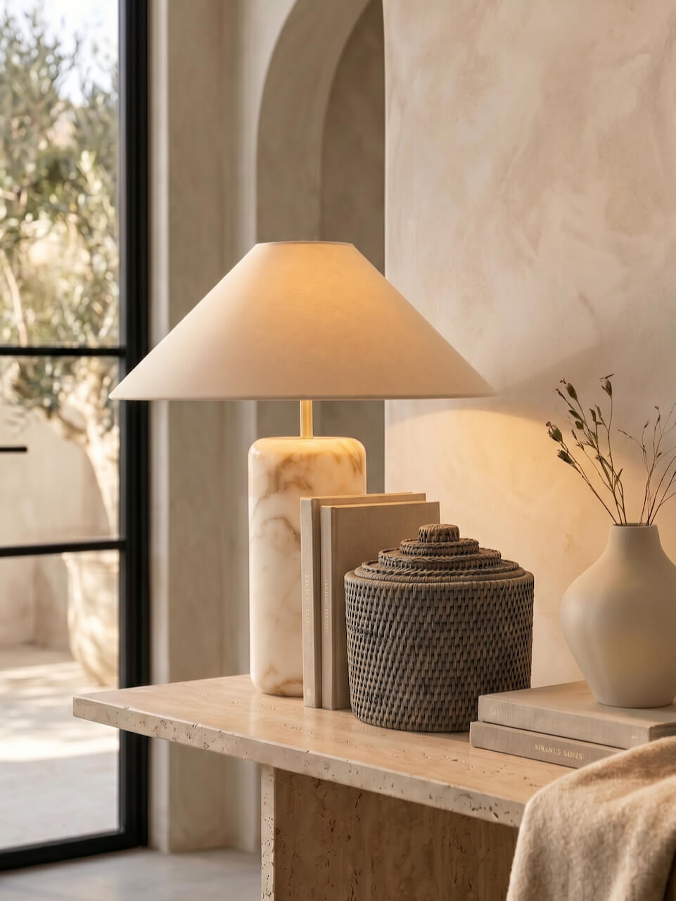 Layered Lounge home accessories styled in a calm and collected interior
