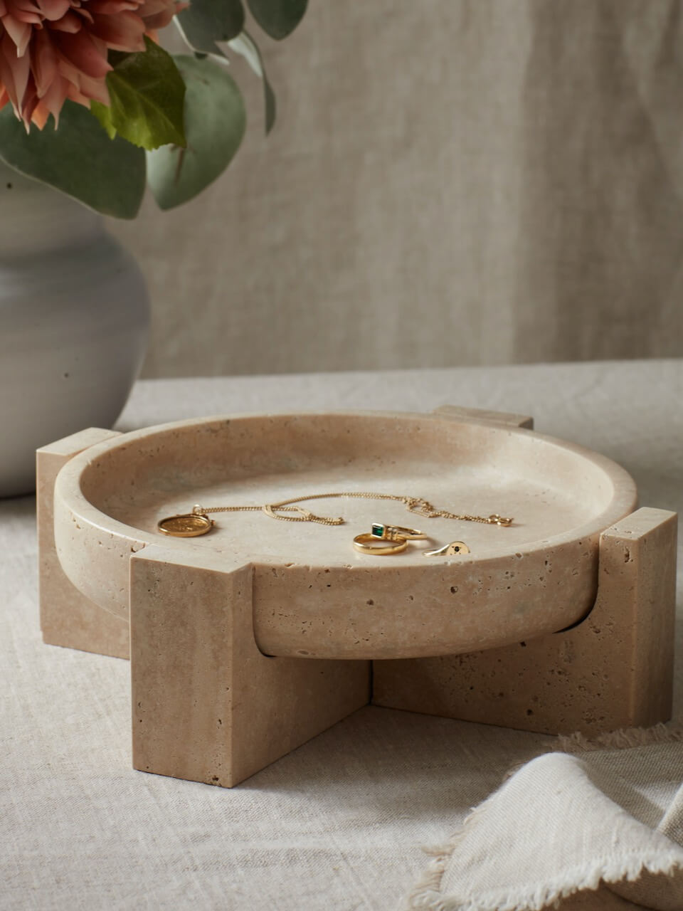 Hemsby Travertine Bowl