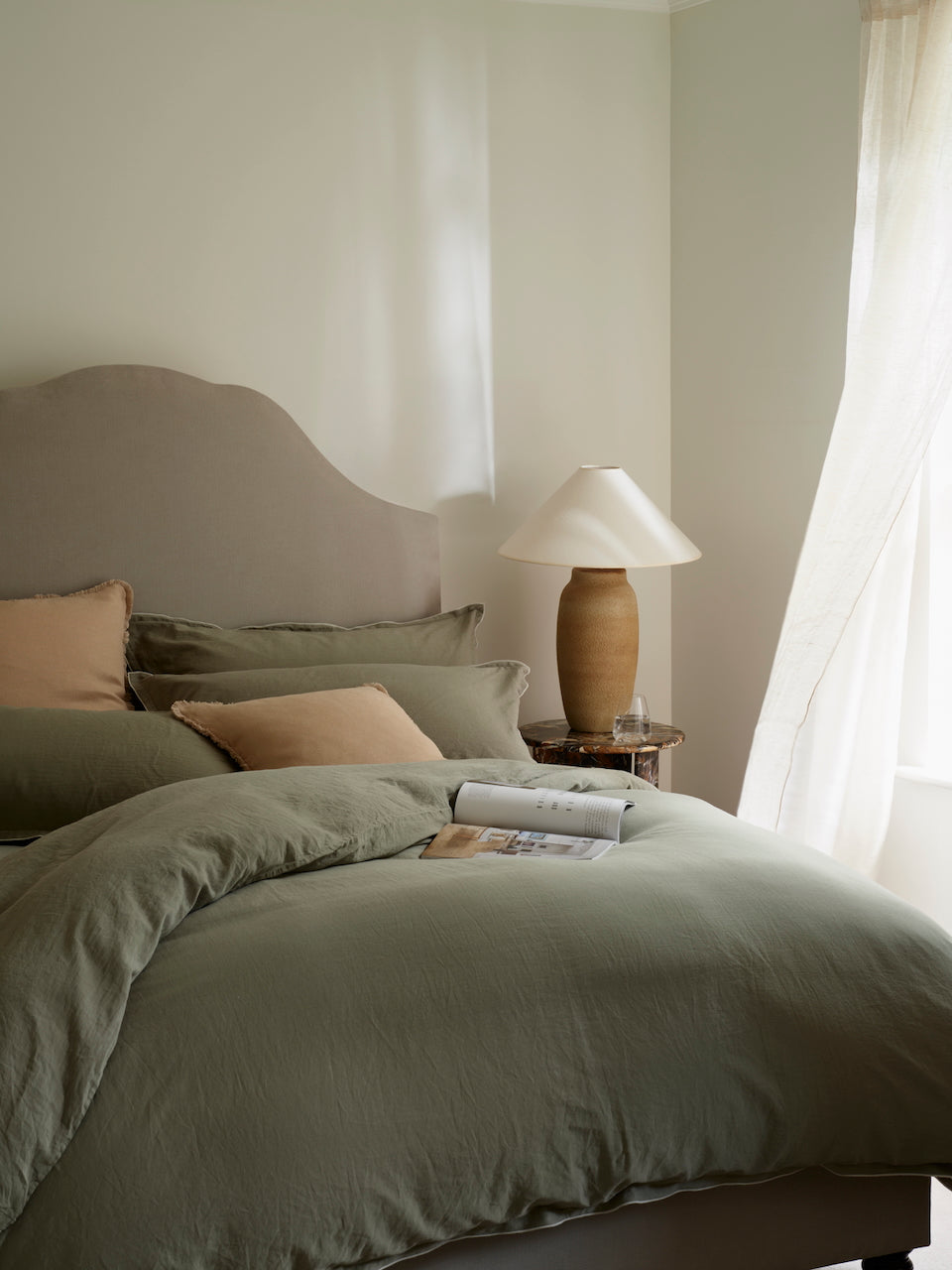 Marim Sand Fringe Cushion Cover
