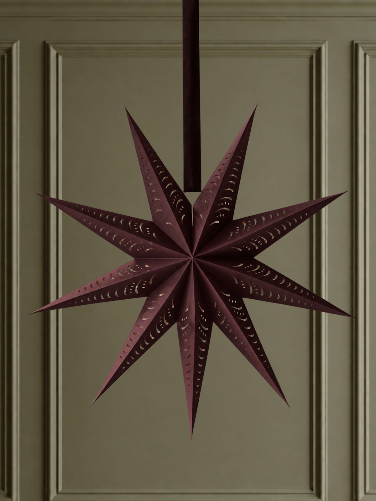 Burgundy Decorative Paper Star