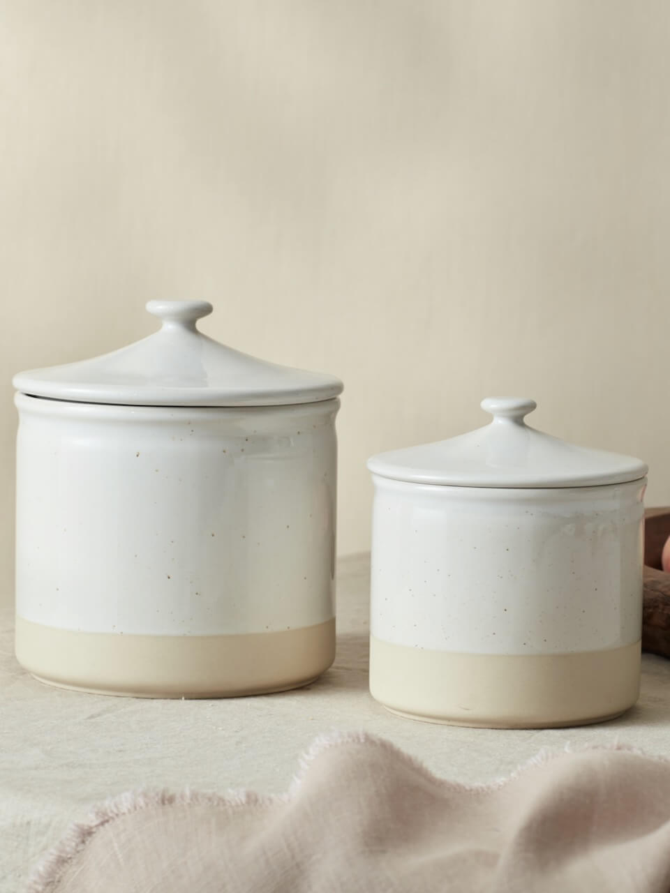 Cream Ceramic Canisters