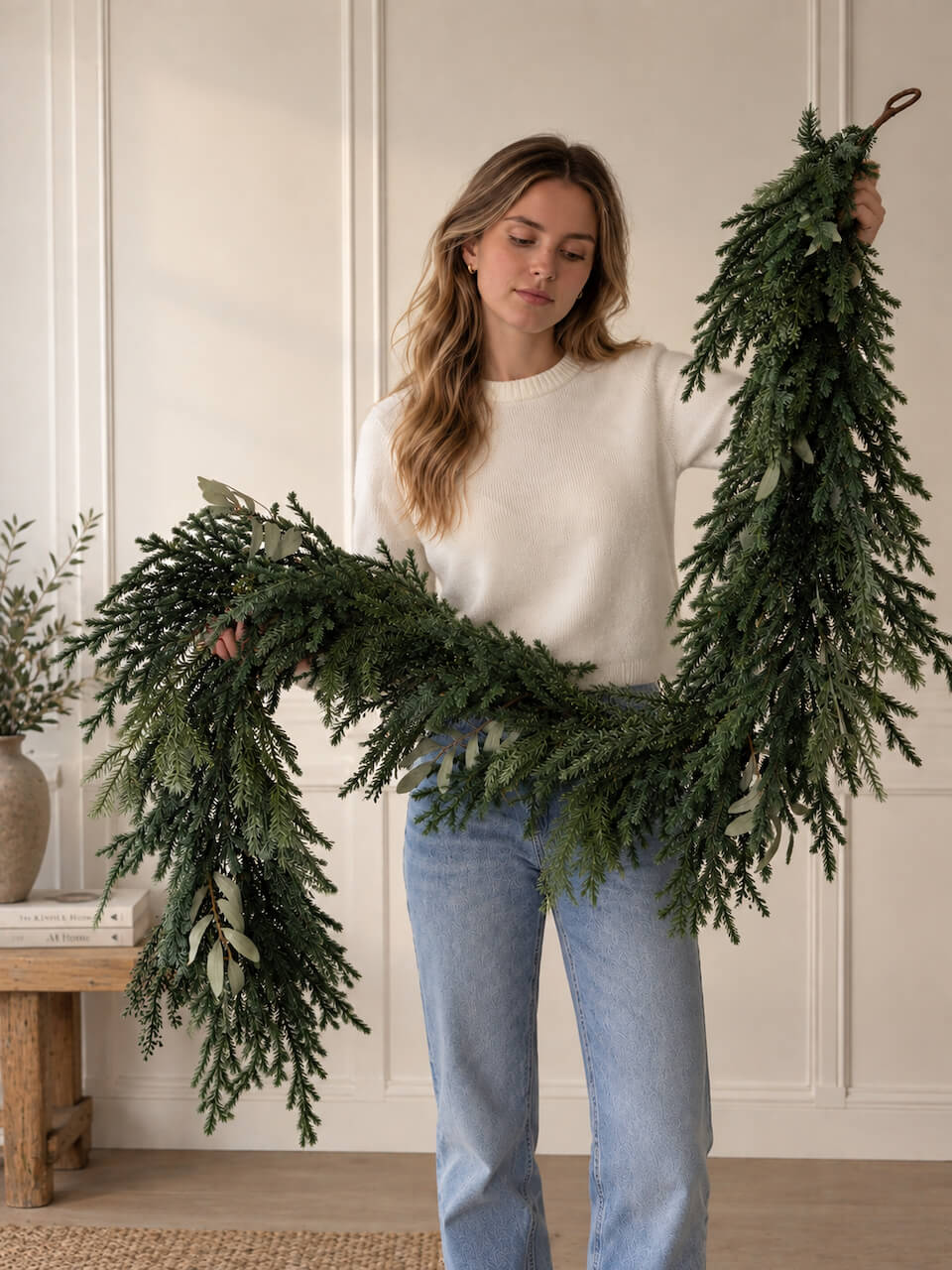 2m Faux Rustic Garland