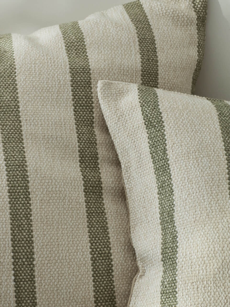 Green and cream cushions best sale