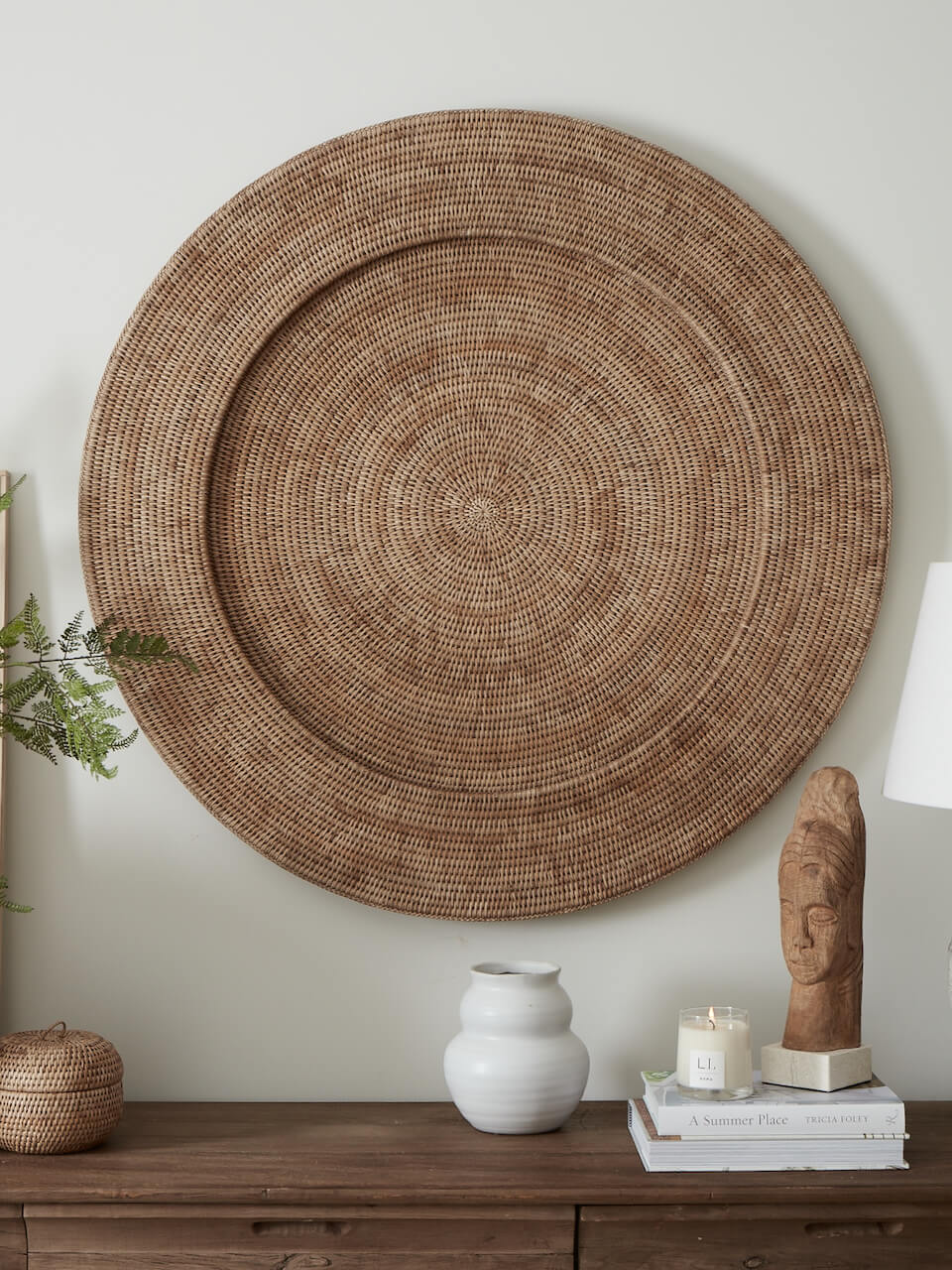 Rattan Wall Decor Woven Wheel Wall Art | Wall Decor | Pottery Barn