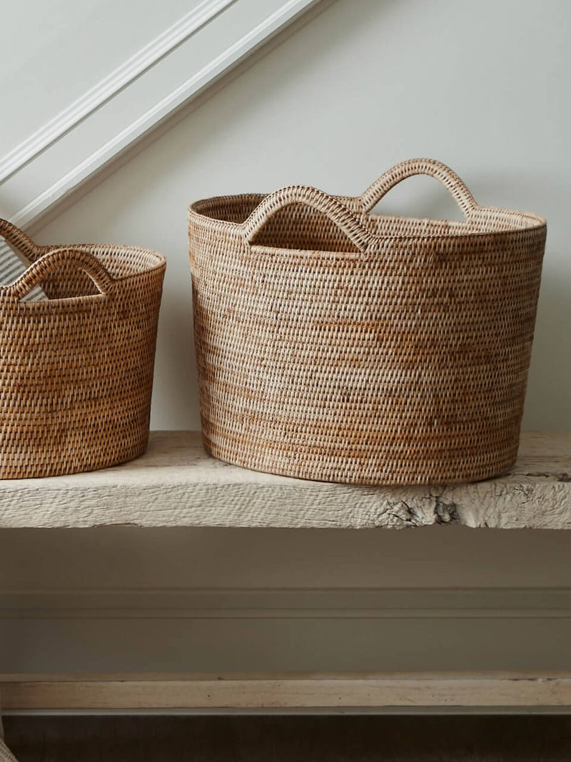 Nairn Rattan Bucket Basket - Natural