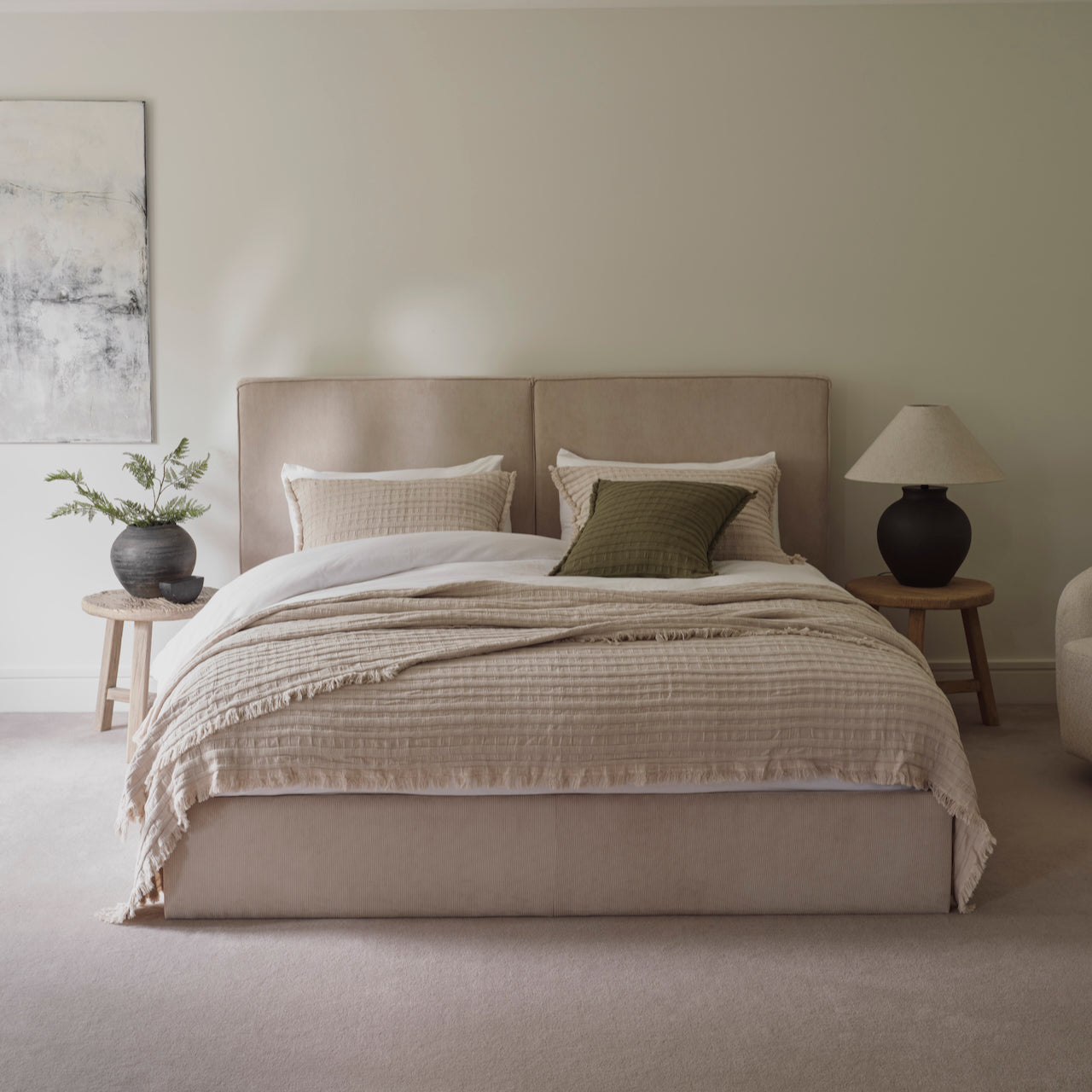 Porto White Cotton Duvet Cover