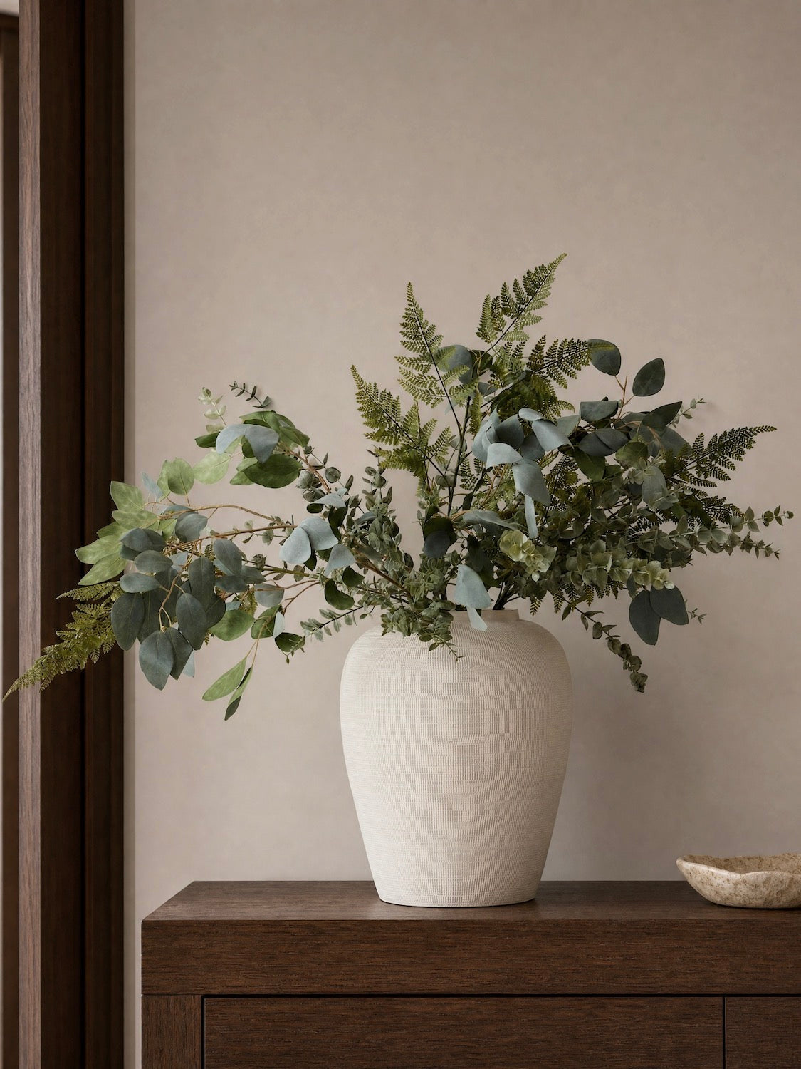 Faux Green Foliage Bouquet
