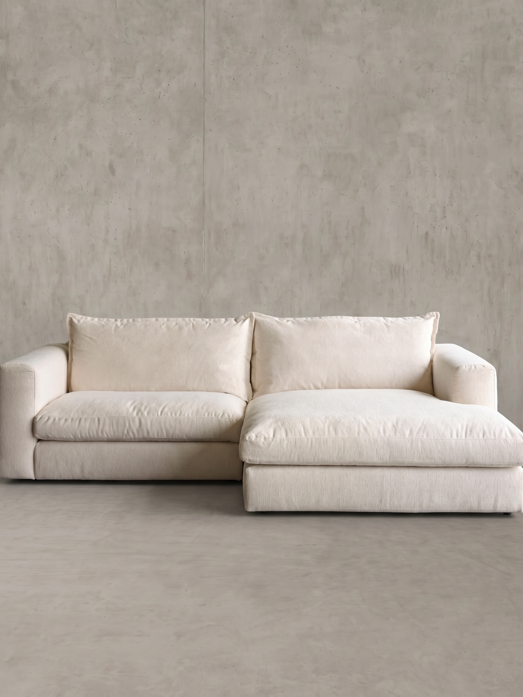 Hudson Fabric Chaise Lounge Sofa