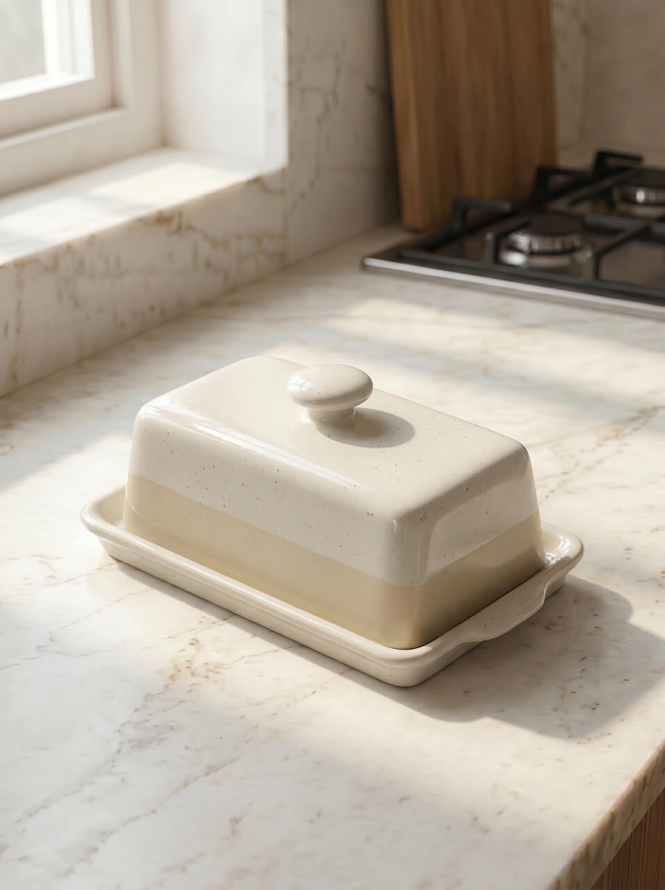 Fattoria Stoneware Butter Dish