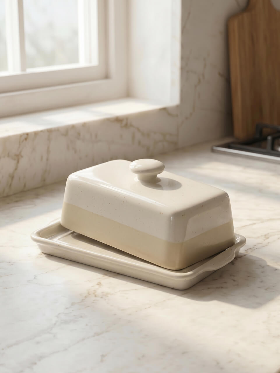 Fattoria Stoneware Butter Dish