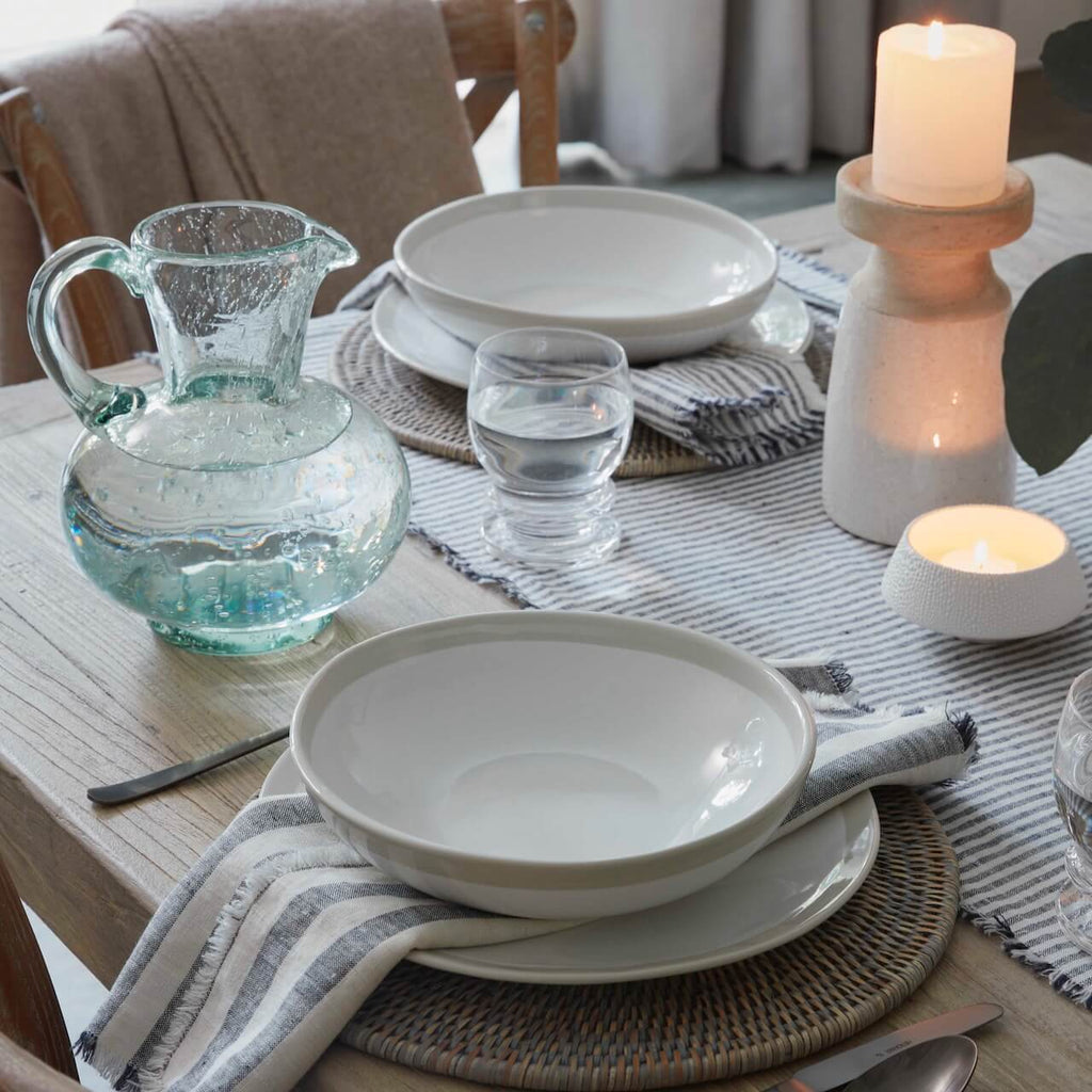 Asymetric Stripe Table Napkin Set of 2