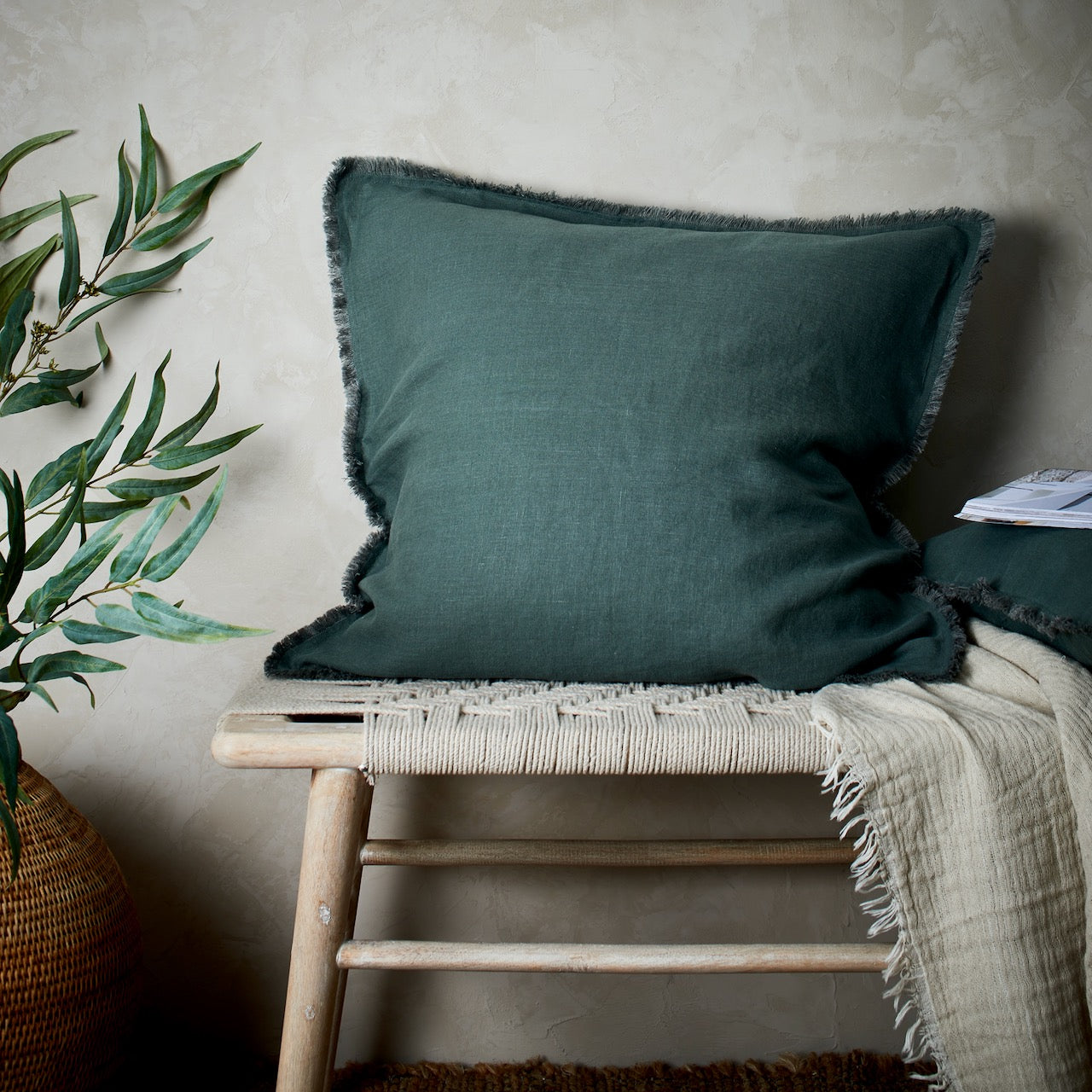 Green store lounge cushions